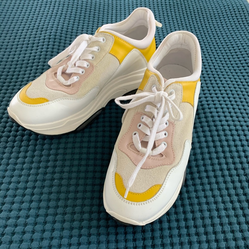 Steve Madden Leather Platform Sneakers